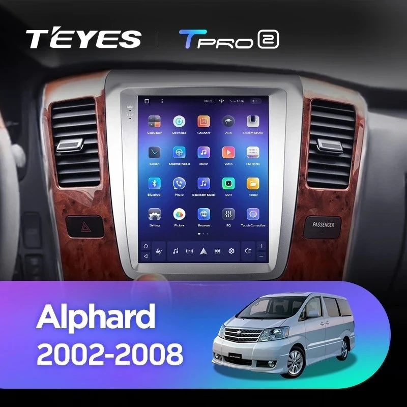 Штатная магнитола Tesla style Teyes TPRO 2 6/128 Toyota Alphard 1 H10 (2005-2008) F2