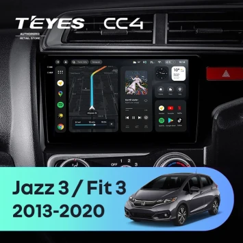 Штатная магнитола Teyes CC4 6/64 Honda Fit 3 GP GK (2013-2020) Тип-A Правый руль