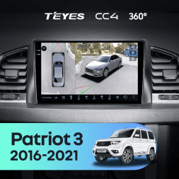Штатная магнитола Teyes CC4 360 6/64 UAZ Patriot 3 (2016-2021) F2