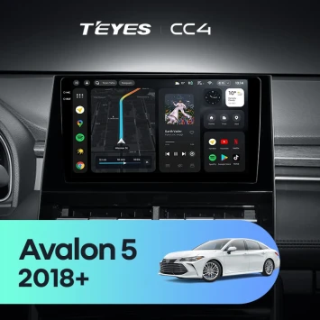 Штатная магнитола Teyes CC4 8/128 Toyota Avalon 5 XX50 (2018-2026) F1