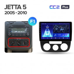 Штатная магнитола Teyes CC2 Plus 4/32 Volkswagen Jetta 5 (2005-2010) F1