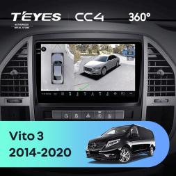 Штатная магнитола Teyes CC4 360 6/64 Mercedes-Benz Vito 3 W447 (2014-2020)