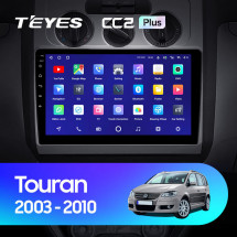 Штатная магнитола Teyes CC2 Plus 4/64 Volkswagen Touran 1 (2003-2010) F2