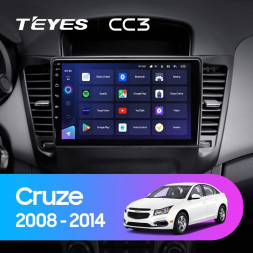 Штатная магнитола Teyes CC3 4/64 Chevrolet Cruze J300 (2008-2014)
