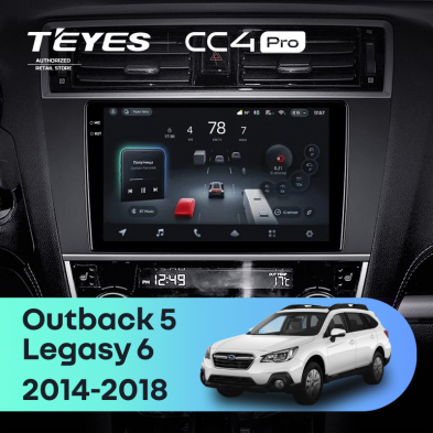 Штатная магнитола Teyes CC4 Pro 8/128 Subaru Outback 5 (2014-2018)