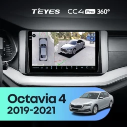 Штатная магнитола Teyes CC4 Pro 360 8/128 Skoda Octavia 4 A8 (2019-2021)