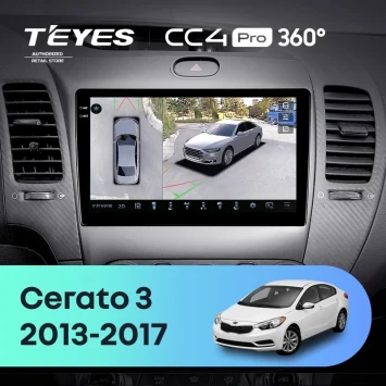 Штатная магнитола Teyes CC4 Pro 360 12/256 Kia Forte 2 (2013-2018) F3