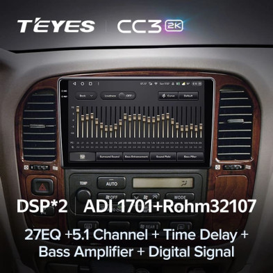 Штатная магнитола Teyes CC3 2K 360 6/128 Toyota Land Cruiser 100 (1998-2003) F1