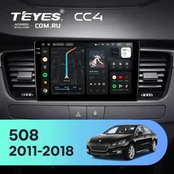 Штатная магнитола Teyes CC4 6/64 Peugeot 508 (2011-2018) (0din)