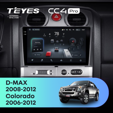 Штатная магнитола Teyes CC4 Pro 12/256 Isuzu D-Max (2008-2012)