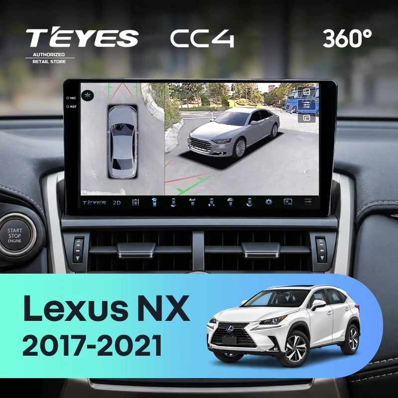 Штатная магнитола Teyes CC4 360 8/128 Lexus NX (2017-2021) F1