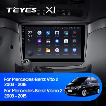 Штатная магнитола Teyes X1 4G 2/32 Mercedes-Benz Vito W639 (2010-2015)
