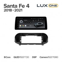 Штатная магнитола Teyes LUX ONE 6/128 Hyundai Santa Fe 4 (2018-2021)