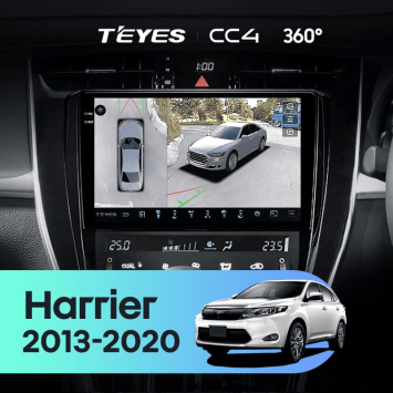 Штатная магнитола Teyes CC4 360 6/64 Toyota Harrier XU60 (2013-2020) F1