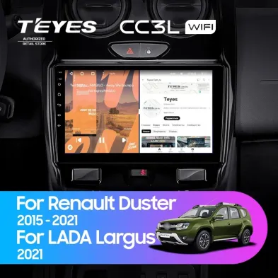 Штатная магнитола Teyes CC3L WiFi 2/32 Lada Largus 2021+ F1