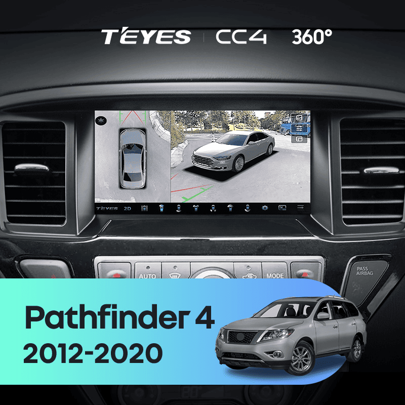 Штатная магнитола Teyes CC4 360 8/128 Nissan Pathfinder 4 R52 (2012-2020) F1