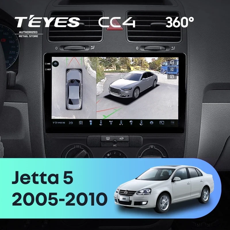 Штатная магнитола Teyes CC4 360 8/128 Volkswagen Jetta 5 (2005-2010) F2