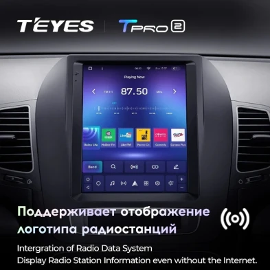 Штатная магнитола Tesla style Teyes TPRO 2 4/32 Kia Sorento 2 XM (2012-2021) F1