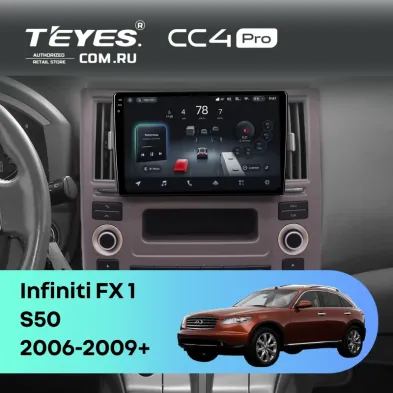 Штатная магнитола Teyes CC4 Pro 8/128 Infiniti FX 1 (S50) (2006-2009)
