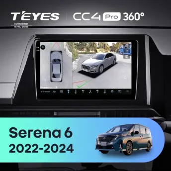Штатная магнитола Teyes CC4 Pro 360 12/256 Nissan Serena 6 C28 (2022-2024)