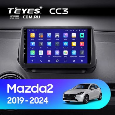 Штатная магнитола Teyes CC3 4/32 Mazda 2 DJ (2019-2024) (0din)