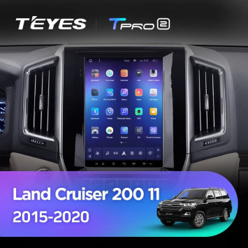 Штатная магнитола Tesla style Teyes TPRO 2 4/64 Toyota Land Cruiser 200 (2015-2020)