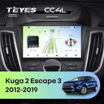 Штатная магнитола Teyes CC4L 6/64 с DTS Ford Escape 3 (2012-2019) Тип-B