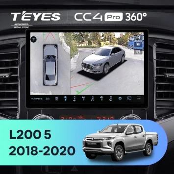 Штатная магнитола Teyes CC4 Pro 360 12/256 Mitsubishi L200 5 (2018-2020) F1 (11")