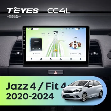 Штатная магнитола Teyes CC4L 4/64 Honda Fit 4 (2020-2024) Тип-B Правый руль