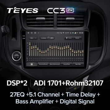 Штатная магнитола Teyes CC3 2K 6/128 Chevrolet Aveo 3 (2016-2023)
