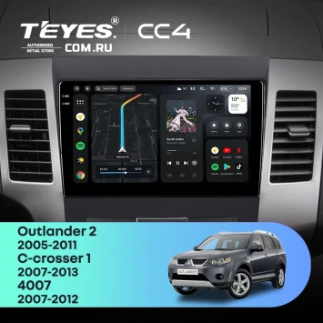 Штатная магнитола Teyes CC4 6/64 Peugeot 4007 (2007-2012) F2 Тип-B