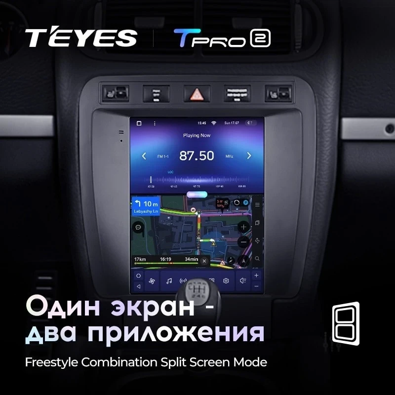 Штатная магнитола Tesla style Teyes TPRO 2 6/128 Porsche Cayenne 1 9PA (2002-2010)