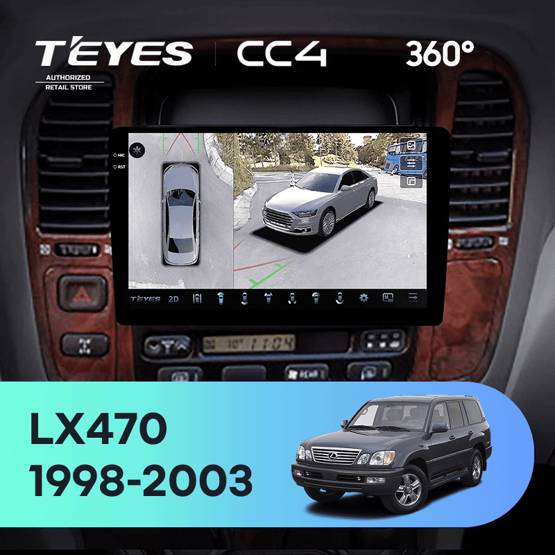 Штатная магнитола Teyes CC4 360 8/128 Lexus LX470 J100 (1998-2003) F2