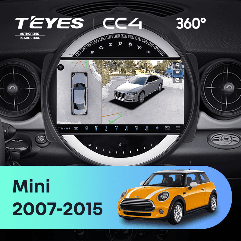 Штатная магнитола Teyes CC4 360 8/128 Mini Cooper (2007-2015) F1