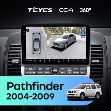 Штатная магнитола Teyes CC4 360 8/128 Nissan Pathfinder R51 (2004-2009) F2