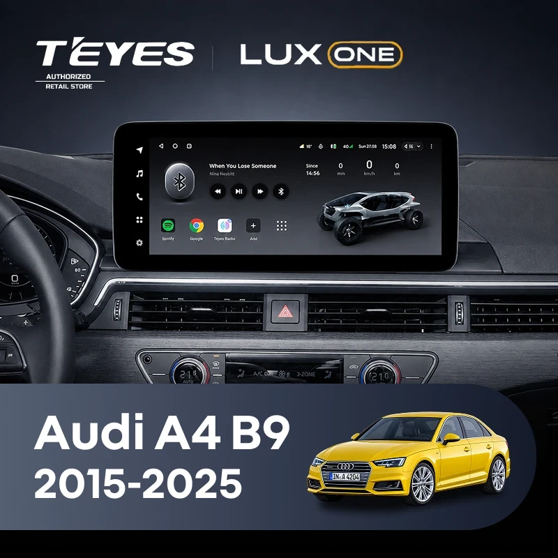 Штатная магнитола Teyes LUX ONE 4/64 Audi A4 B9 (2015-2025)