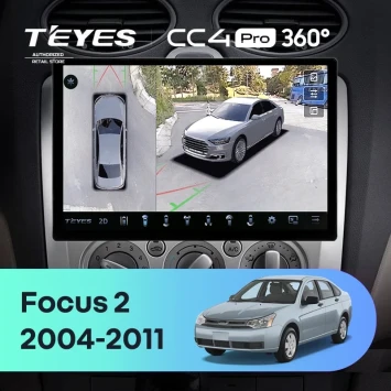 Штатная магнитола Teyes CC4 Pro 360 8/128 Ford Focus 2 Mk 2 (2004-2011) F2 (13")