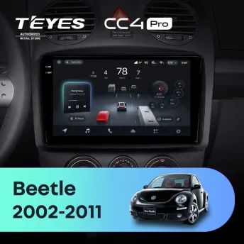 Штатная магнитола Teyes CC4 Pro 12/256 Volkswagen Beetle A4 (2002-2011)