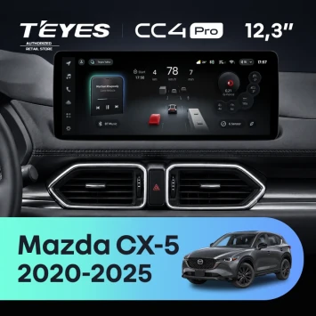 Штатная магнитола Teyes CC4 Pro 12.3" 8/128 Mazda CX-5 (2020-2025) (рынок США/Китай)