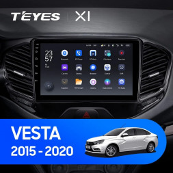 Штатная магнитола Teyes X1 4G 2/32 LADA Vesta Cross Sport (2015-2023)