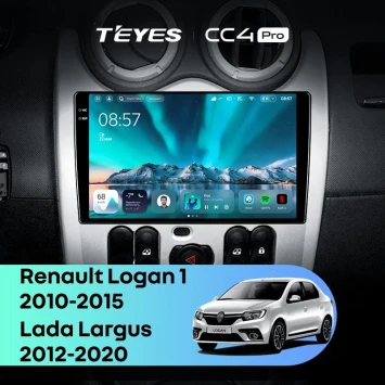 Штатная магнитола Teyes CC4 Pro 12/256 Lada Largus (2012-2020)