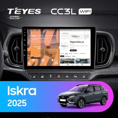 Штатная магнитола Teyes CC3L WiFi 2/32 LADA Iskra SW Cross 2025 Тип-B
