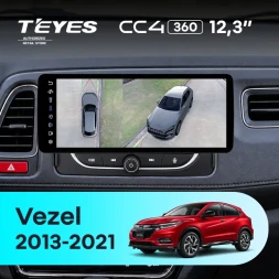 Штатная магнитола Teyes CC4 12.3" 360 8/128 Honda Vezel 1 (2013-2021) Тип-B