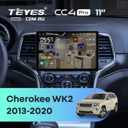 Штатная магнитола Teyes CC4 Pro 12/256 Jeep Grand Cherokee WK2 (2013-2020) F3 (11")