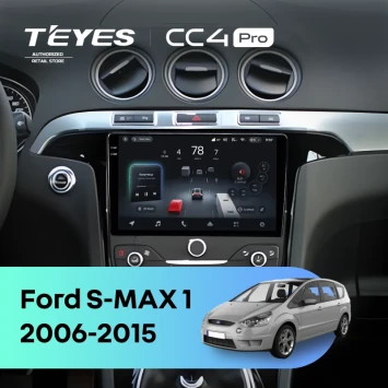 Штатная магнитола Teyes CC4 Pro 8/128 Ford S-MAX 1 (2006-2015) F3