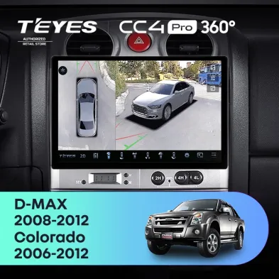 Штатная магнитола Teyes CC4 Pro 360 12/256 Isuzu D-Max (2008-2012) (11")