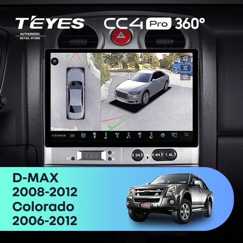 Штатная магнитола Teyes CC4 Pro 360 12/256 Isuzu D-Max (2008-2012) (11")