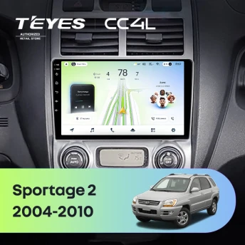Штатная магнитола Teyes CC4L 6/64 Kia Sportage 2 (2004-2010) F1