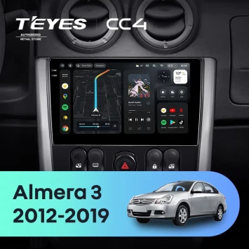 Штатная магнитола Teyes CC4 6/64 Nissan Almera 3 G15 (2012-2019) F2