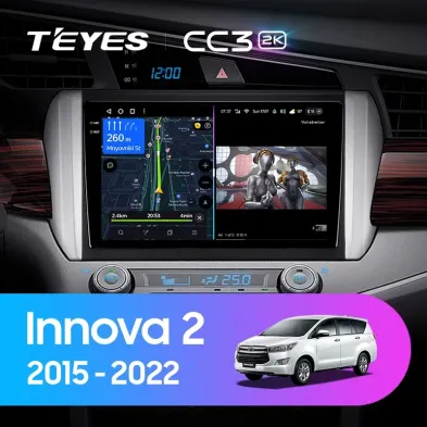 Штатная магнитола Teyes CC3 2K 6/128 Toyota Innova 2 (2015-2022) Правый руль
